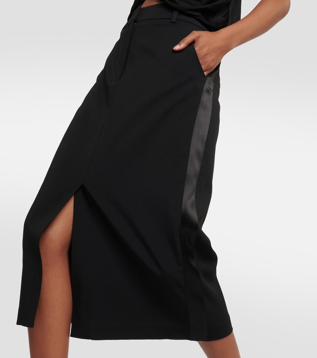 Bleistiftrock aus einem Wollgemisch | CO