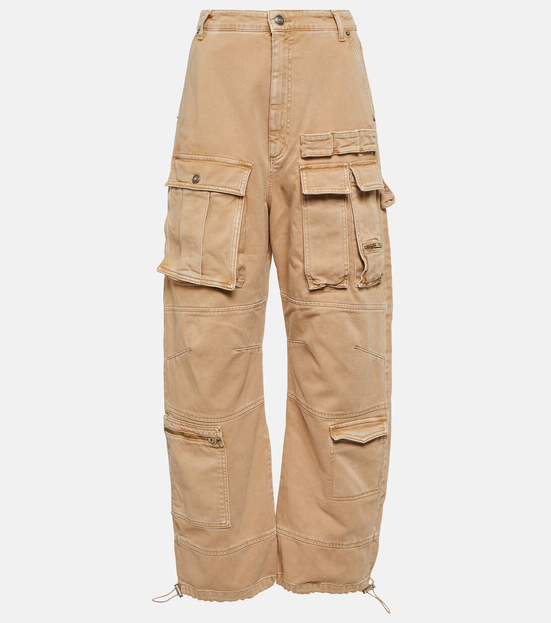 High-Rise-Cargohose aus Denim | Sportmax