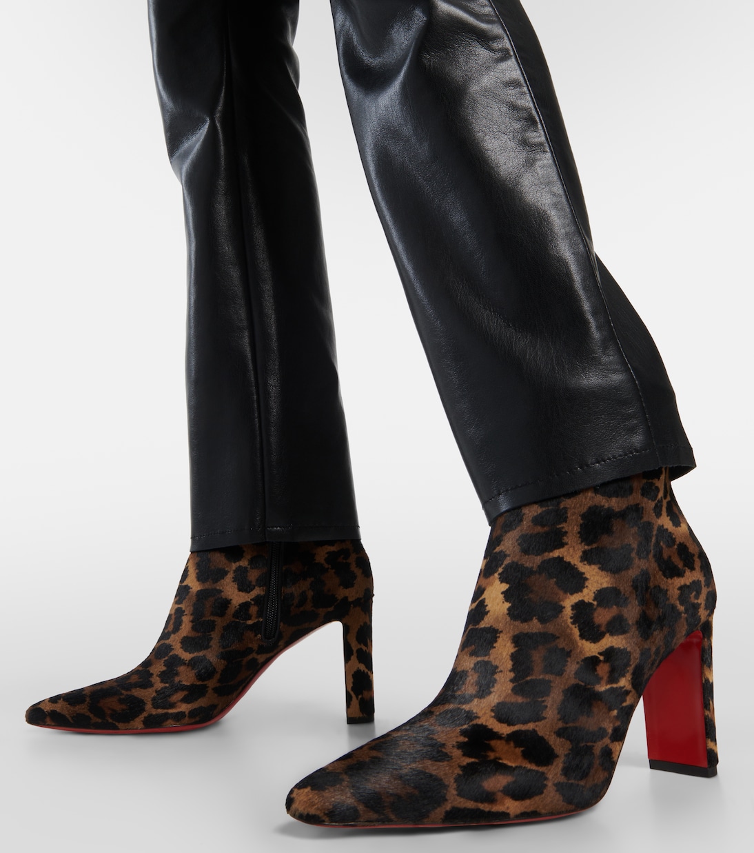 Suprabooty 85 leopard-print ankle boots | Christian Louboutin