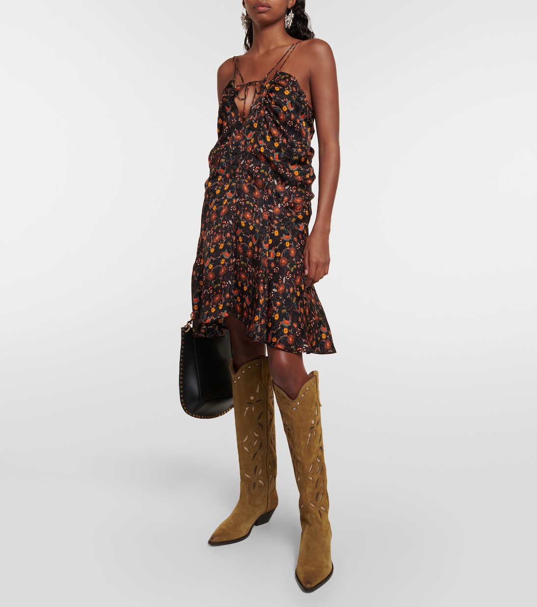 Denvee suede knee-high cowboy boots | Isabel Marant