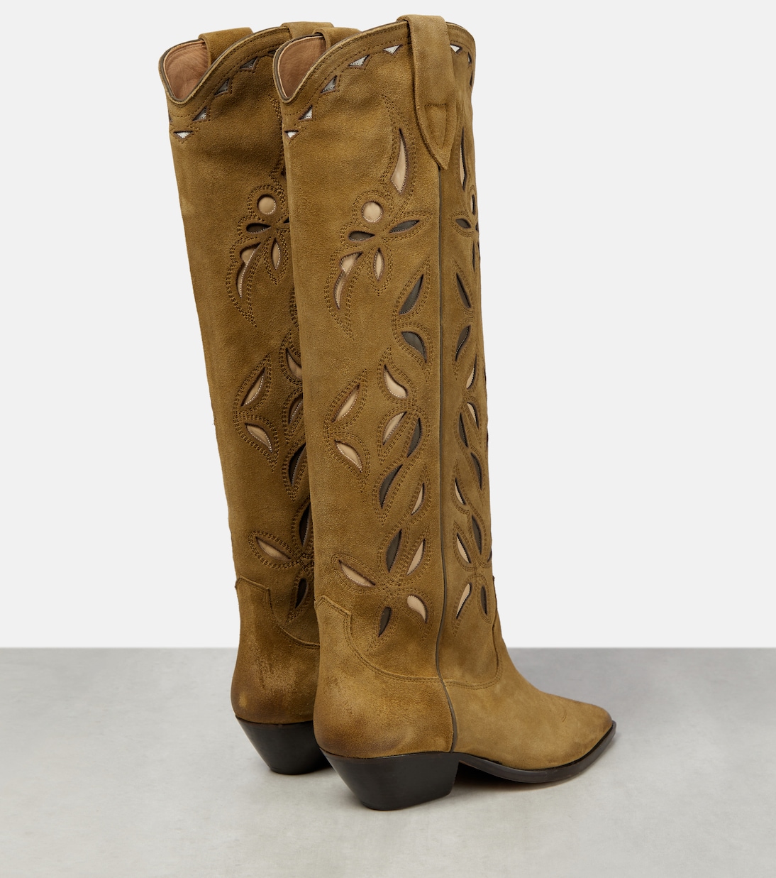 Denvee suede knee-high cowboy boots | Isabel Marant