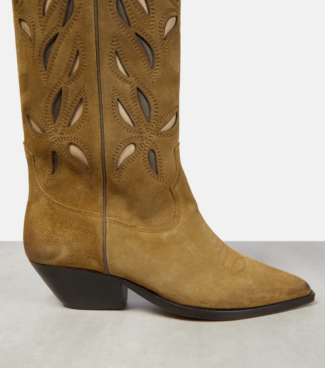 Denvee suede knee-high cowboy boots | Isabel Marant