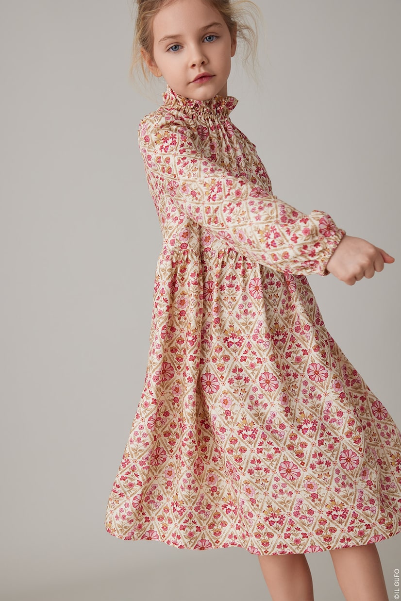 Floral ruffled dress | Il Gufo