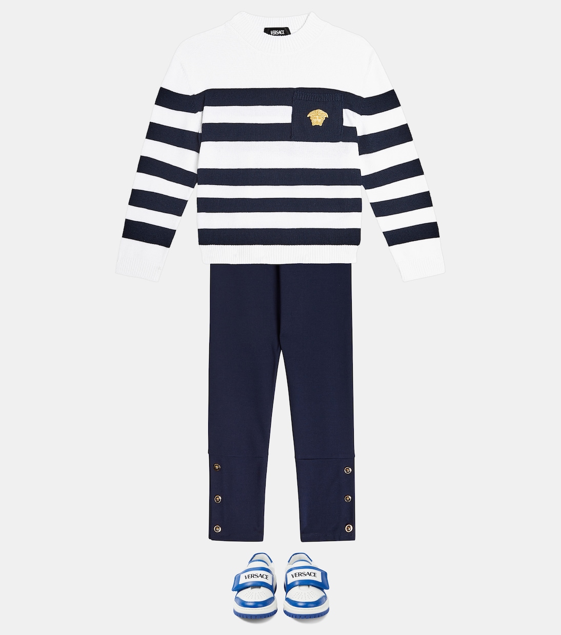 Baskets en cuir | Versace Kids