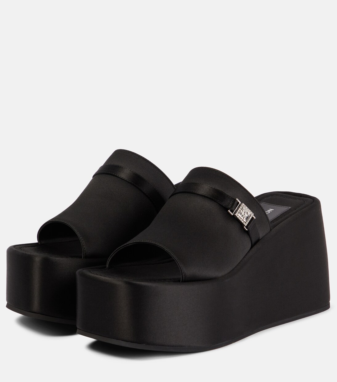 Wedge-Pantoletten Bulla Yelena aus Satin | Nodaleto