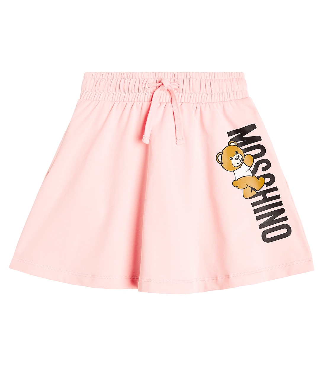 Gonna in misto cotone con logo | Moschino Kids