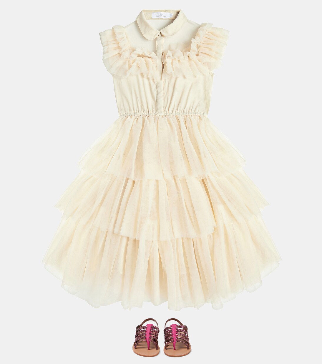 Galassia glitter leather sandals  | PèPè