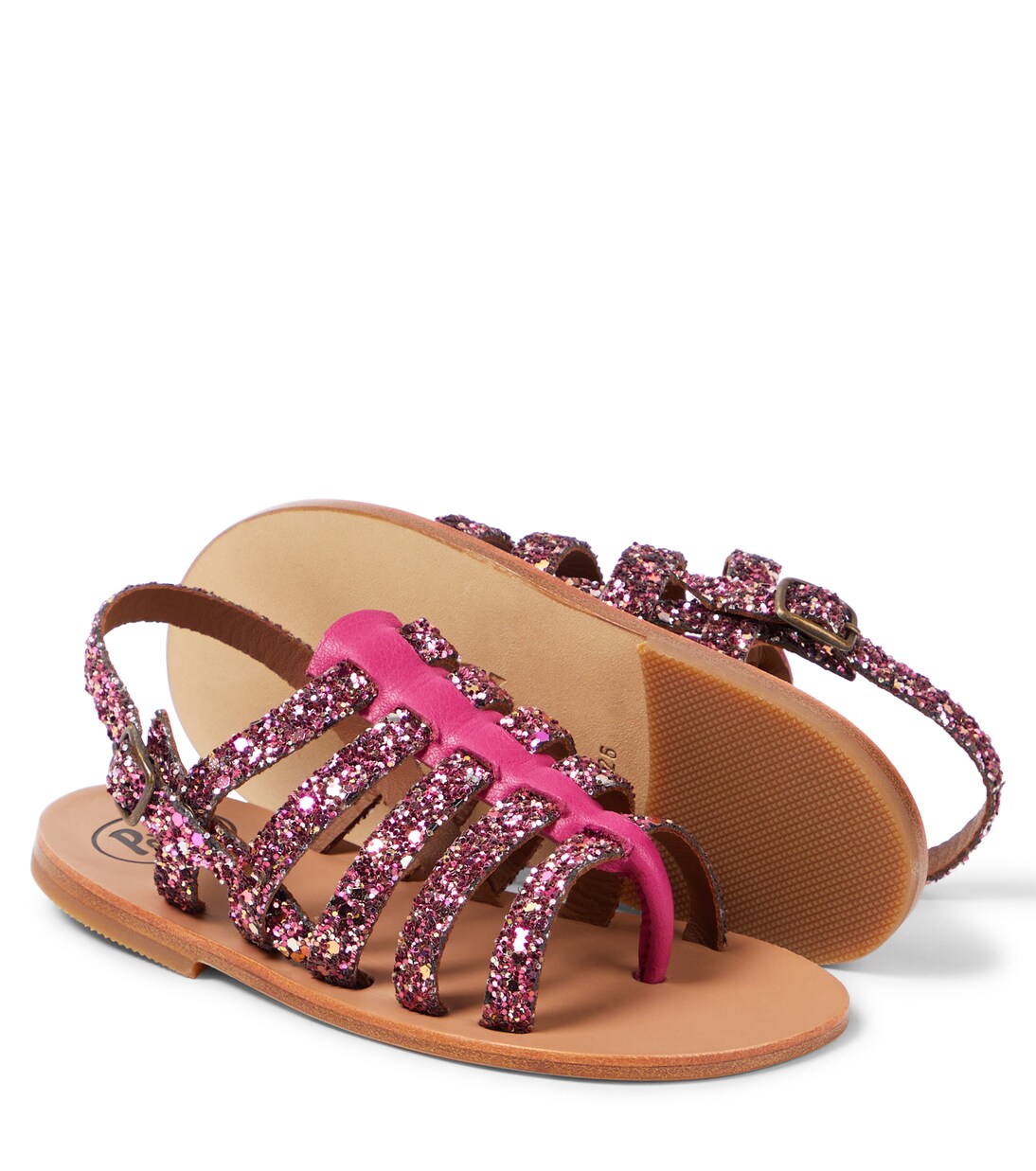 Galassia glitter leather sandals  | PèPè