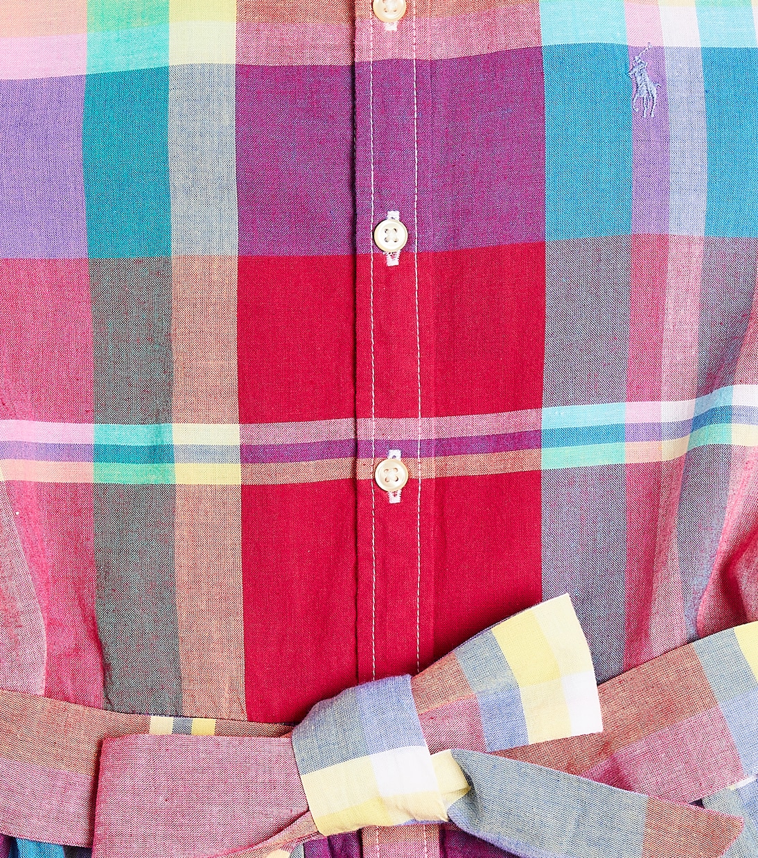 Robe chemise en coton à carreaux | Polo Ralph Lauren Kids