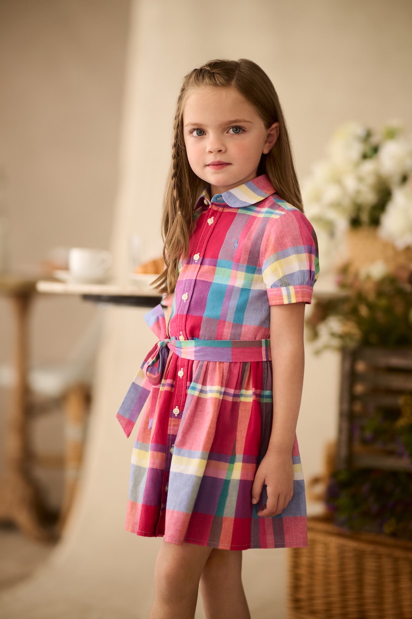 Robe chemise en coton à carreaux | Polo Ralph Lauren Kids