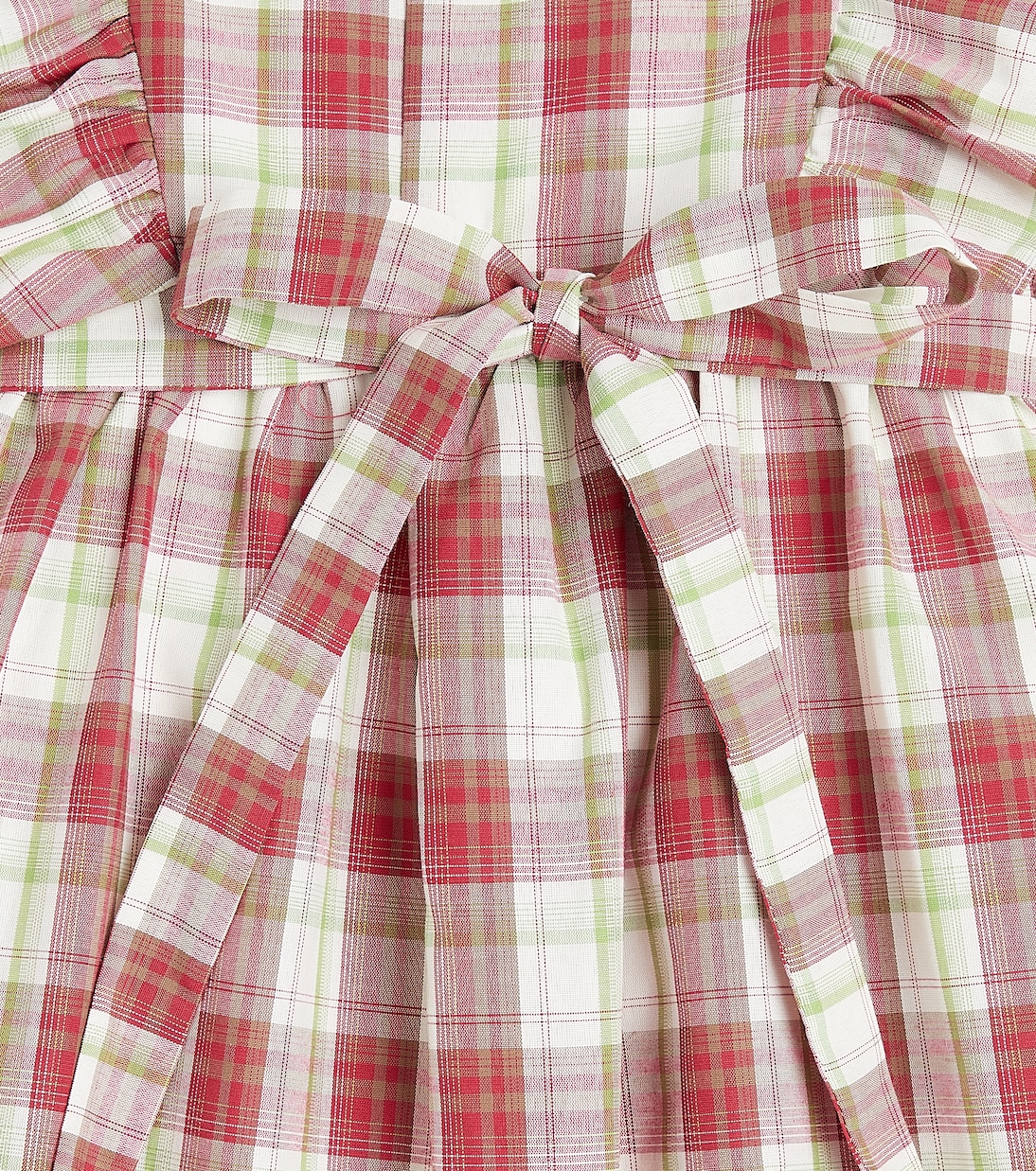 Robe à carreaux Blanca en coton mélangé | La Coqueta