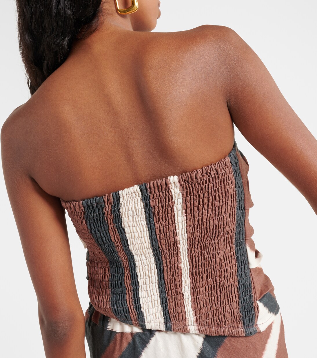 Top tubo Setubal de lino a rayas | Faithfull