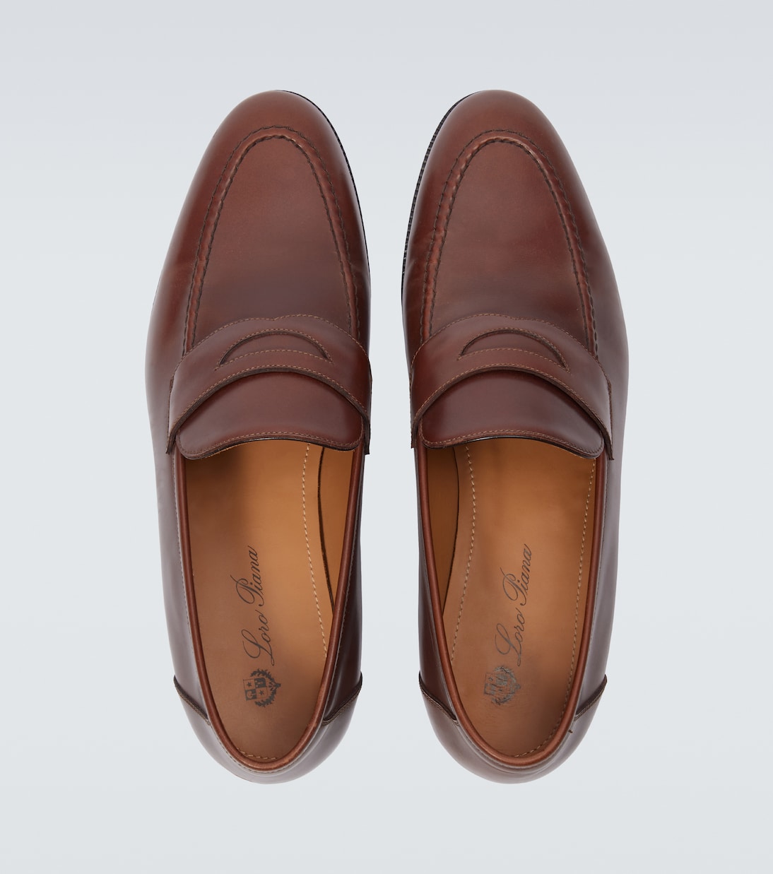 Sergio leather penny loafers | Loro Piana