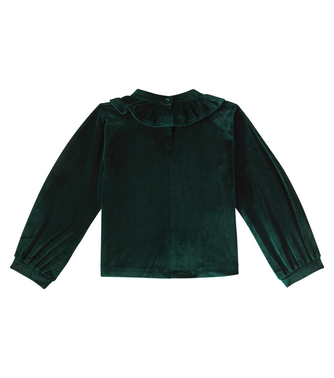 Maggie ruffled velvet blouse | Molo