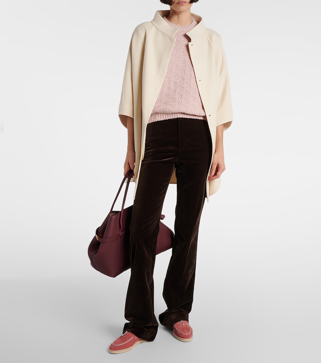 Gerade Hose Gaby aus Baumwollsamt | Loro Piana