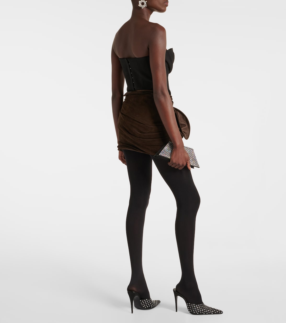 Verzierter Minirock aus Veloursleder | Magda Butrym