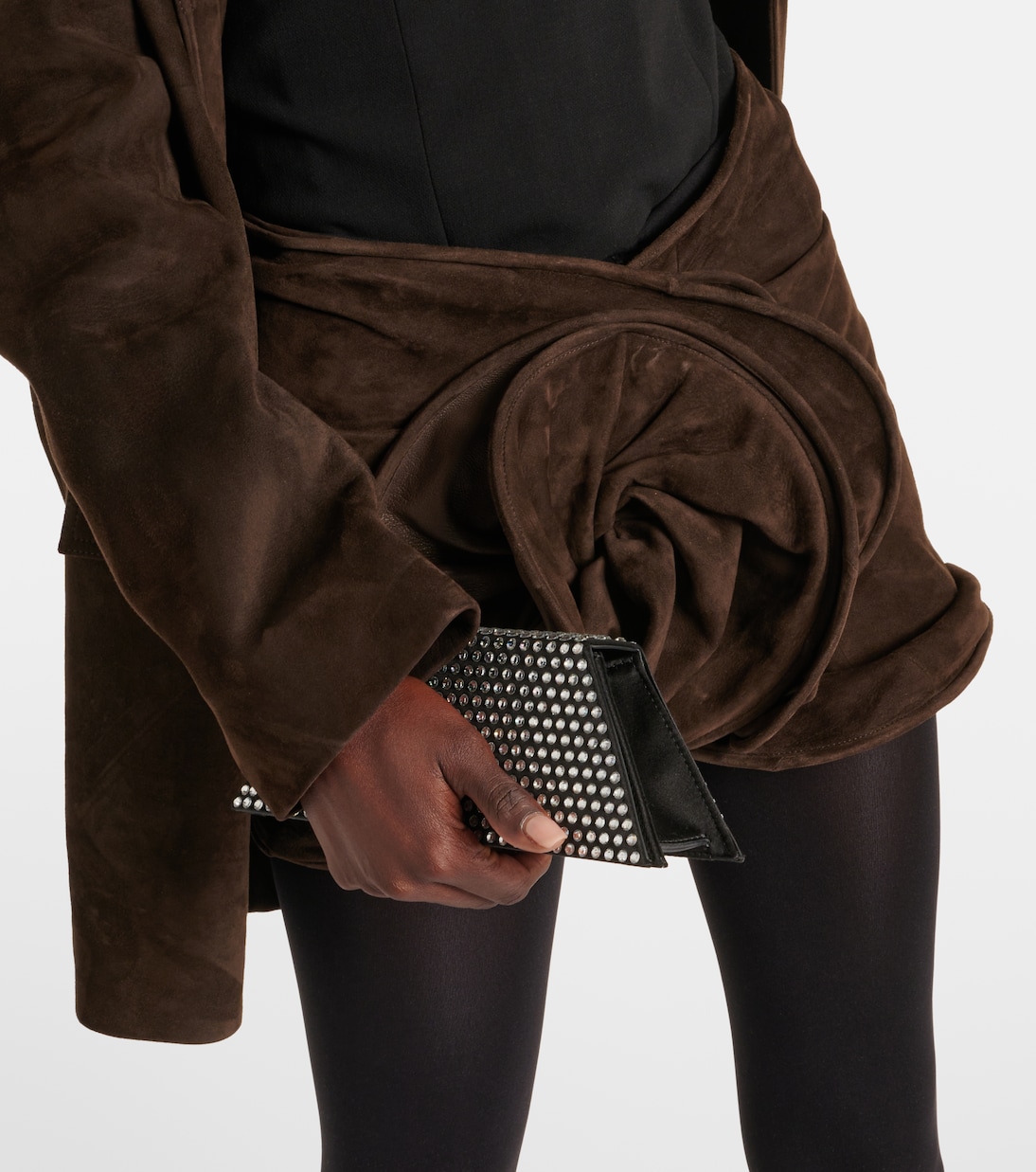 Verzierter Minirock aus Veloursleder | Magda Butrym