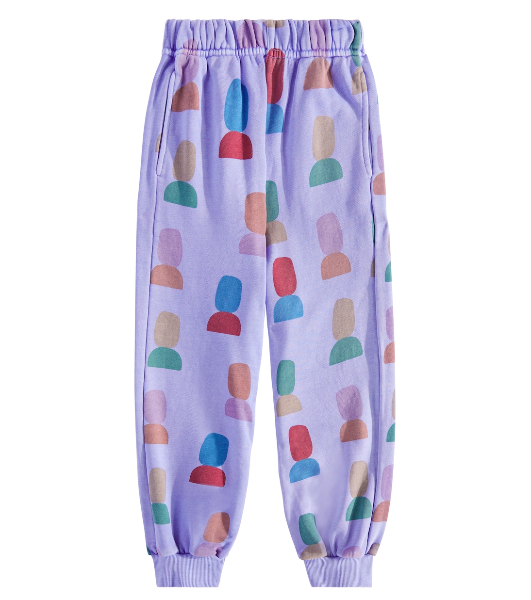 Printed cotton jersey sweatpants | Jellymallow