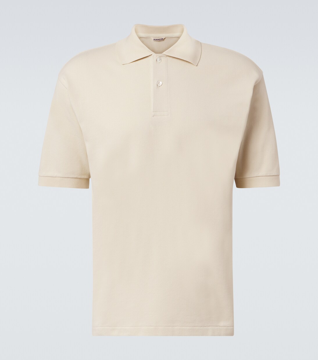 Cotton piqué polo shirt  | Auralee