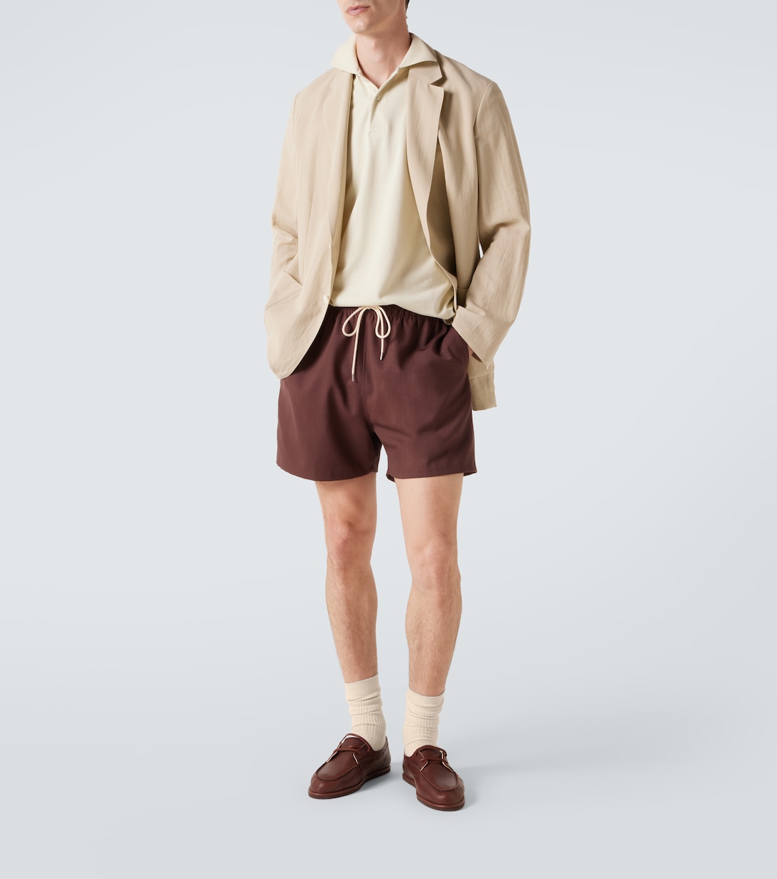 Cotton piqué polo shirt  | Auralee