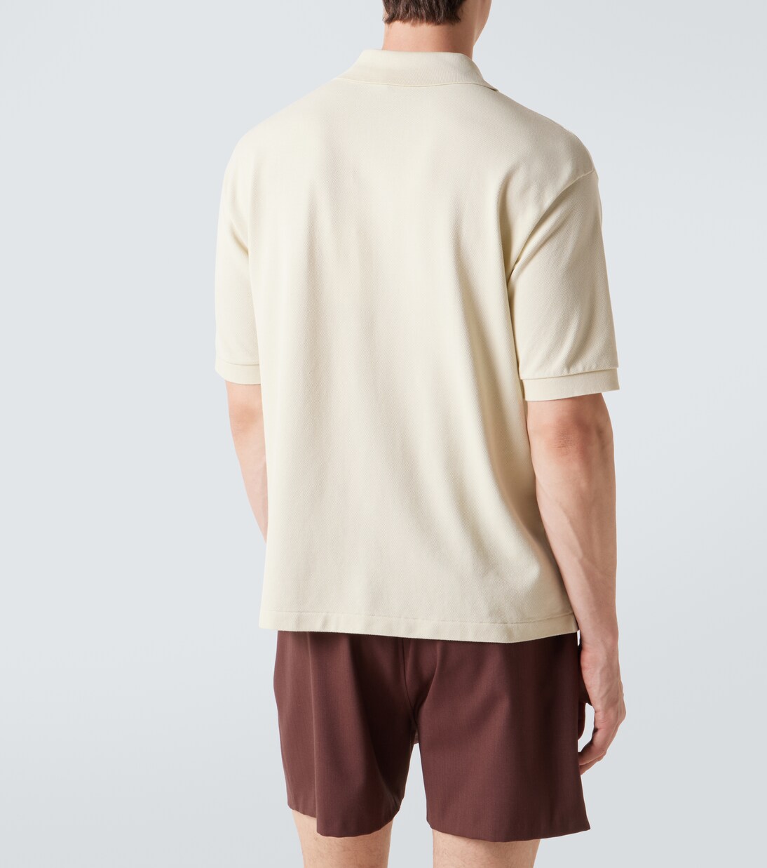 Cotton piqué polo shirt  | Auralee
