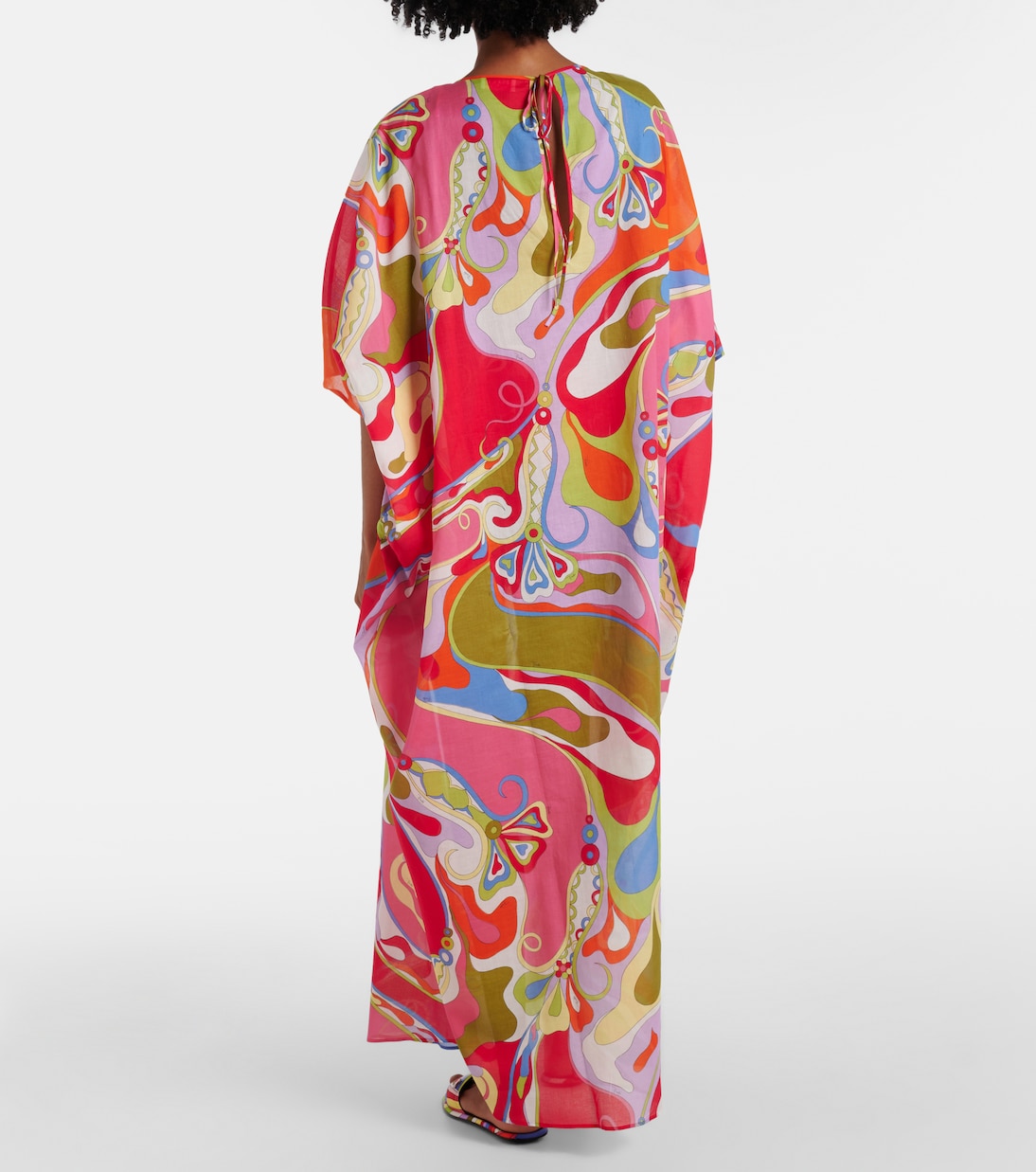 Kaftan Orchidee aus Baumwollmusselin | Pucci