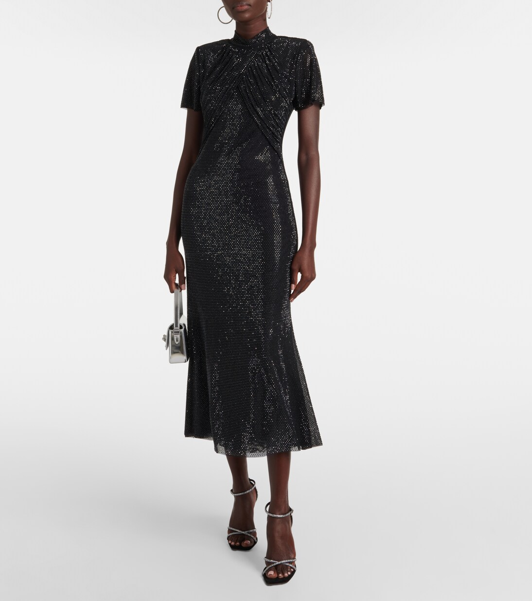 Robe midi à cristaux | Self-Portrait