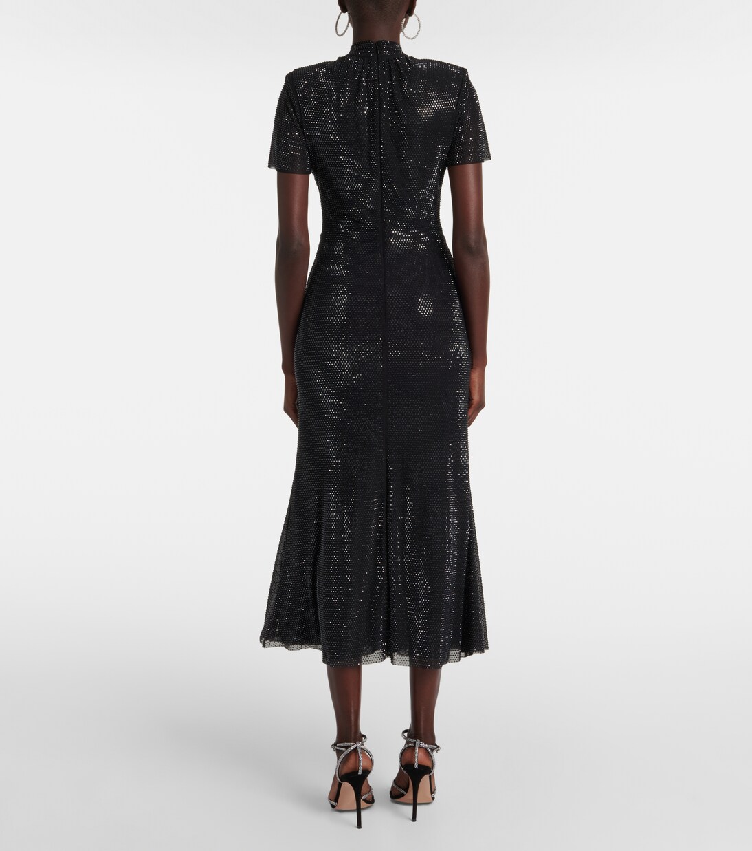 Robe midi à cristaux | Self-Portrait