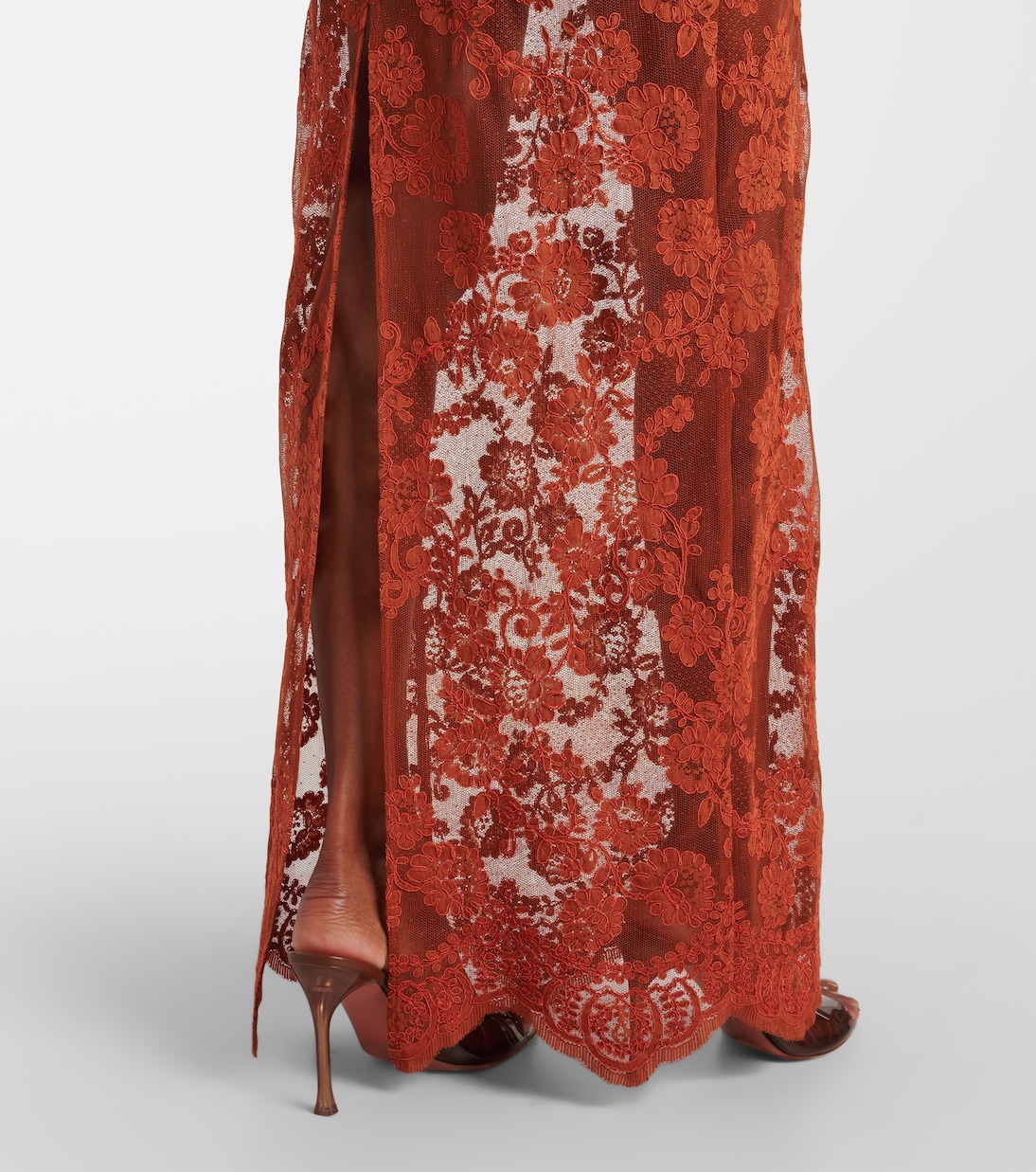 Robe longue en dentelle | Self-Portrait