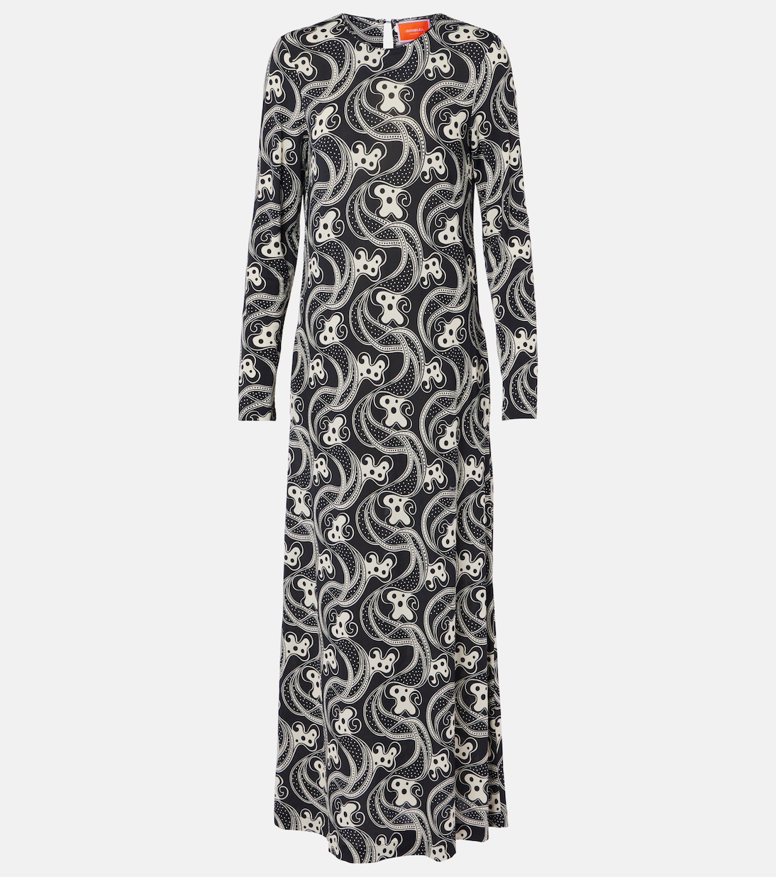 Swing printed jersey midi dress | La DoubleJ