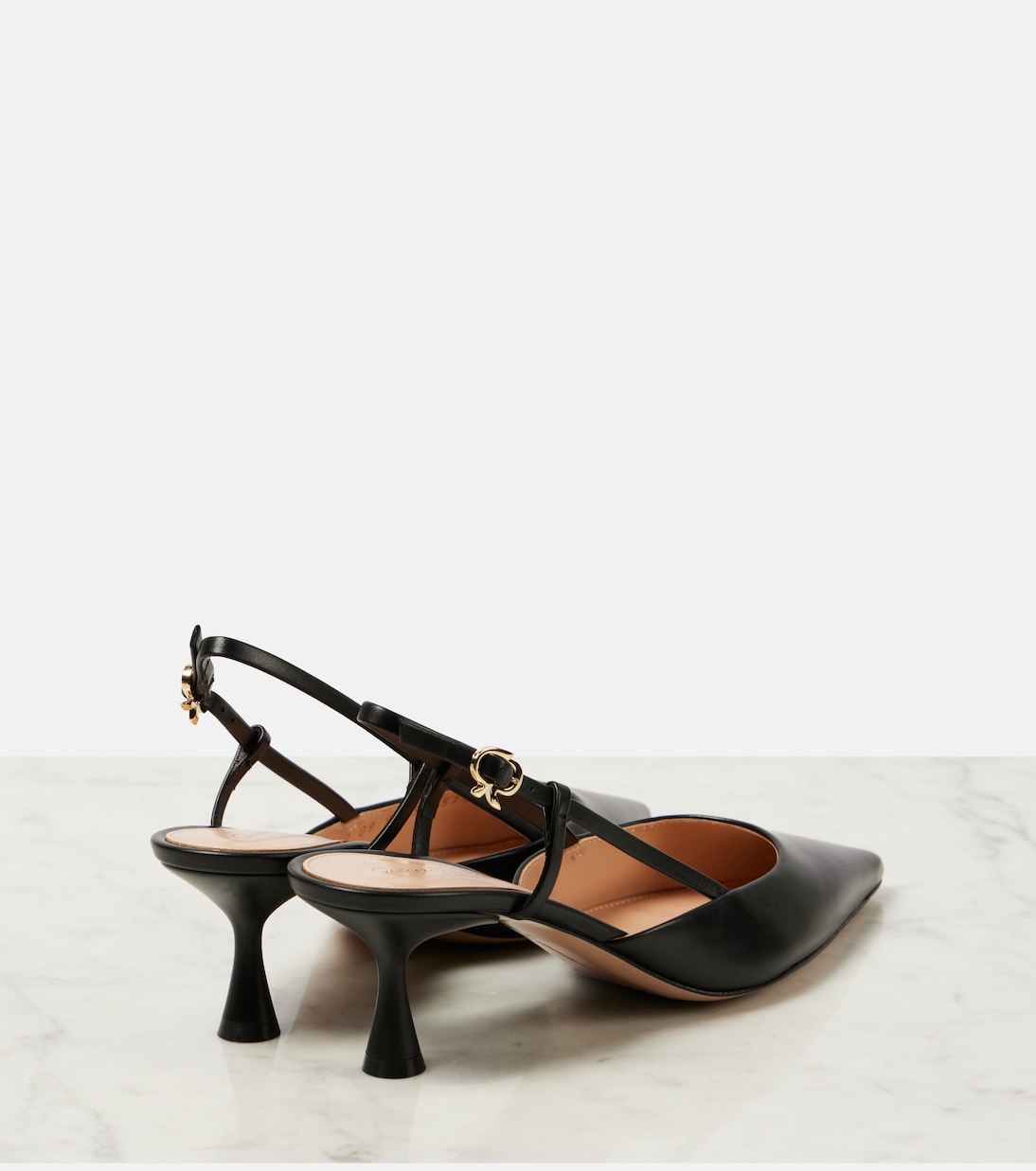 Ascent 55 leather slingback pumps | Gianvito Rossi