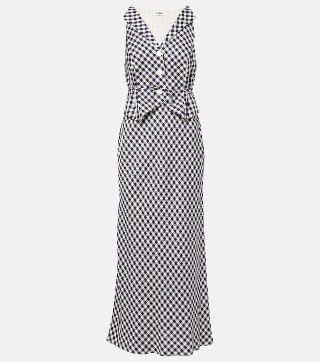 Robe longue Kimmy à carreaux | Rixo