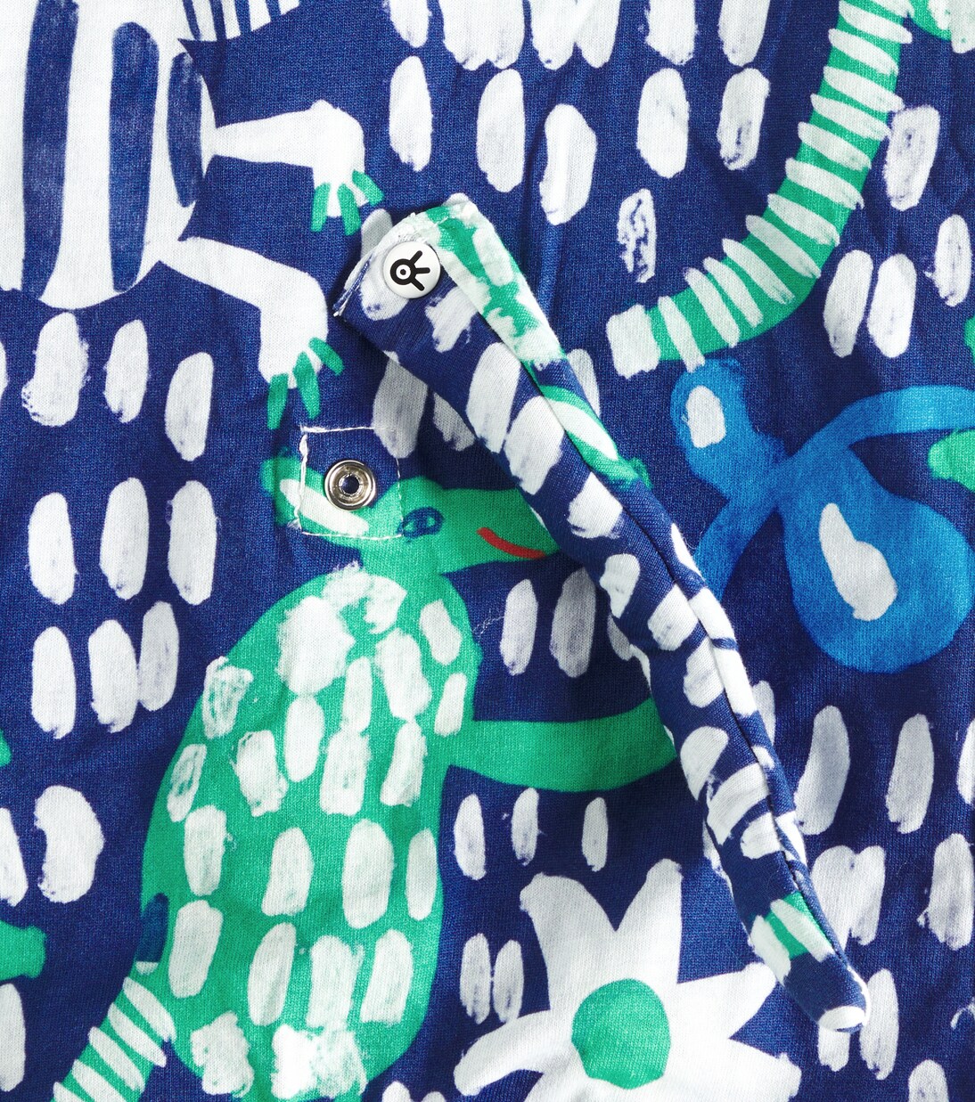 Baby printed hooded cotton jersey playsuit | Fábula