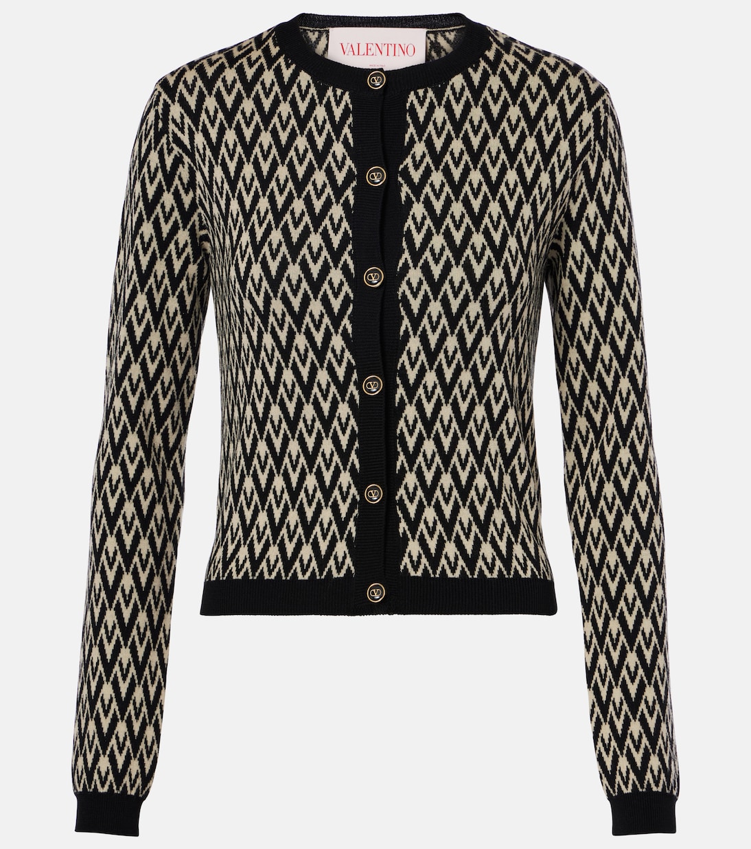 Toute La V virgin wool cardigan | Valentino