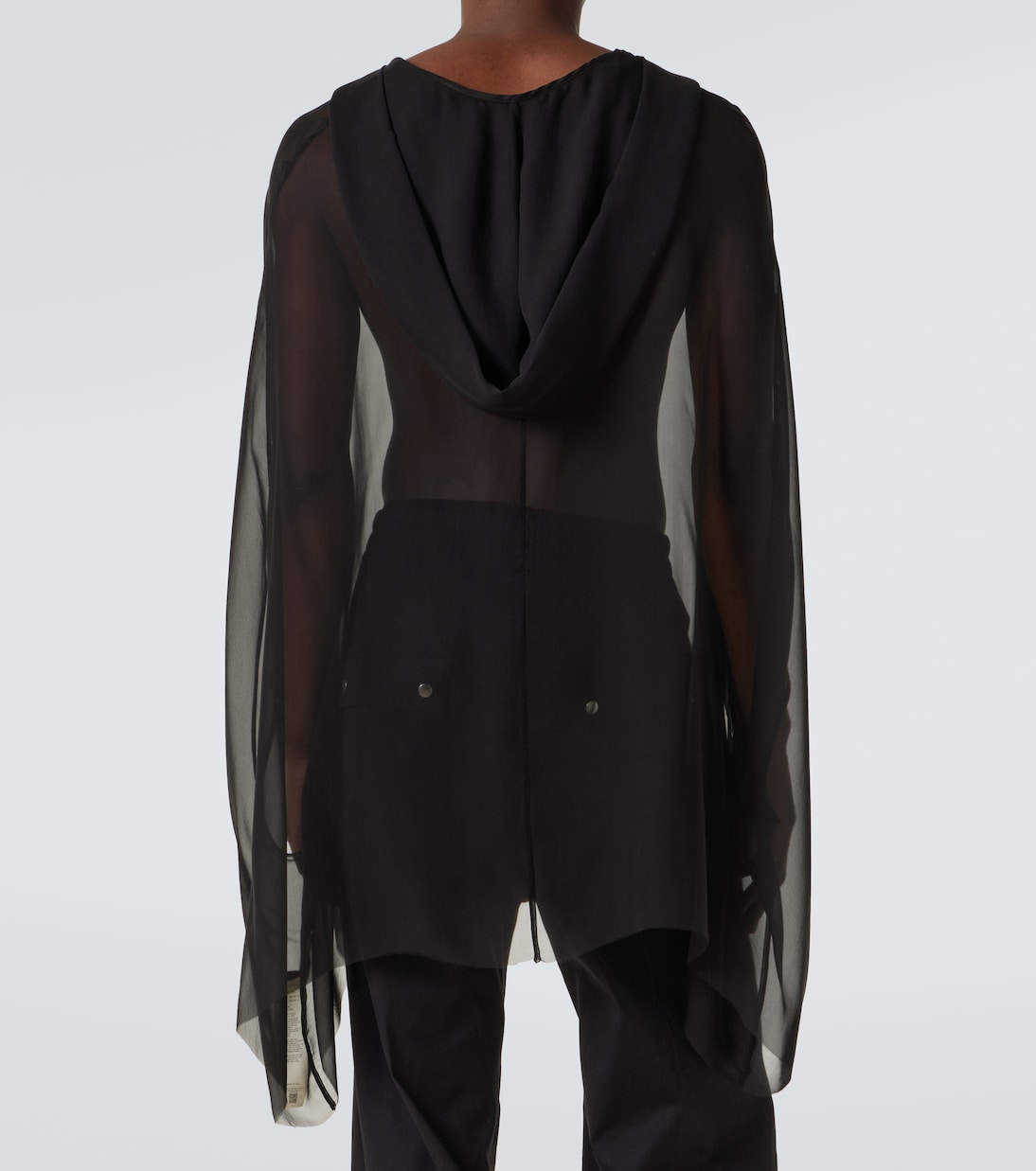 Hoodie aus Seide | Rick Owens