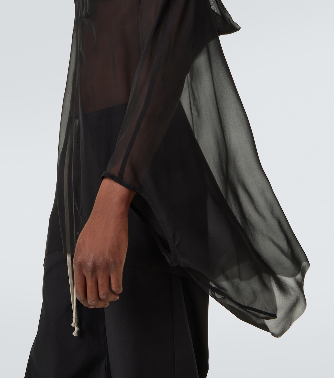 Hoodie aus Seide | Rick Owens