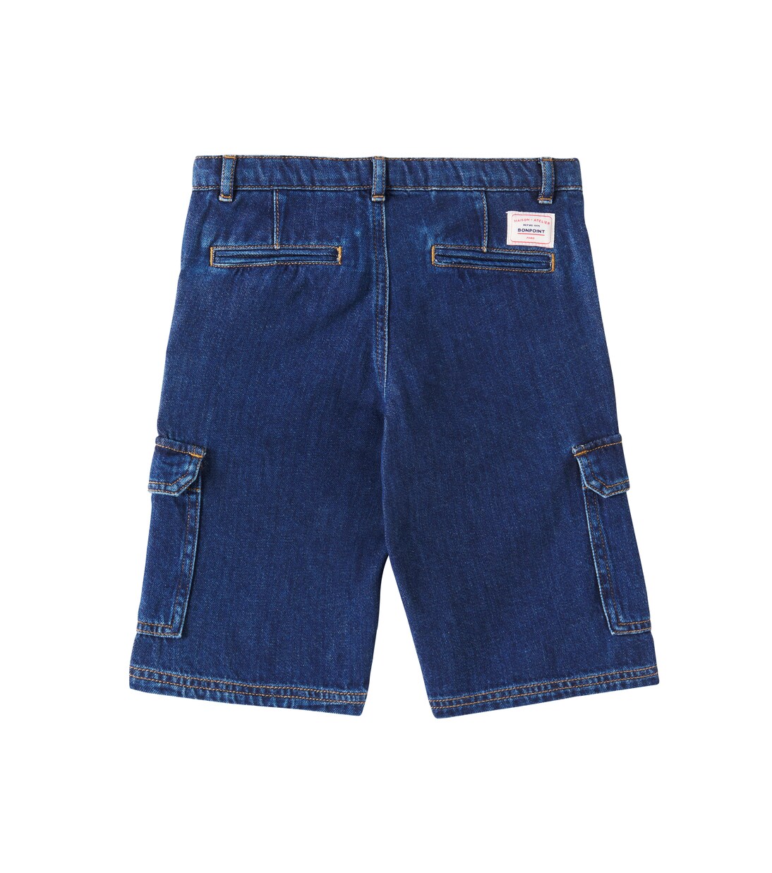 Caiman denim cargo shorts | Bonpoint