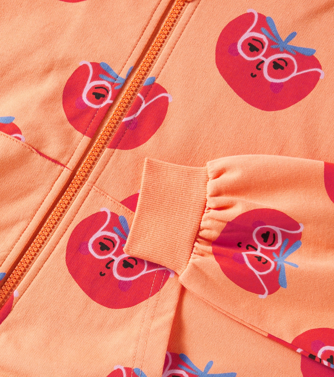 Sweat-shirt à capuche Tomato en coton | Jellymallow