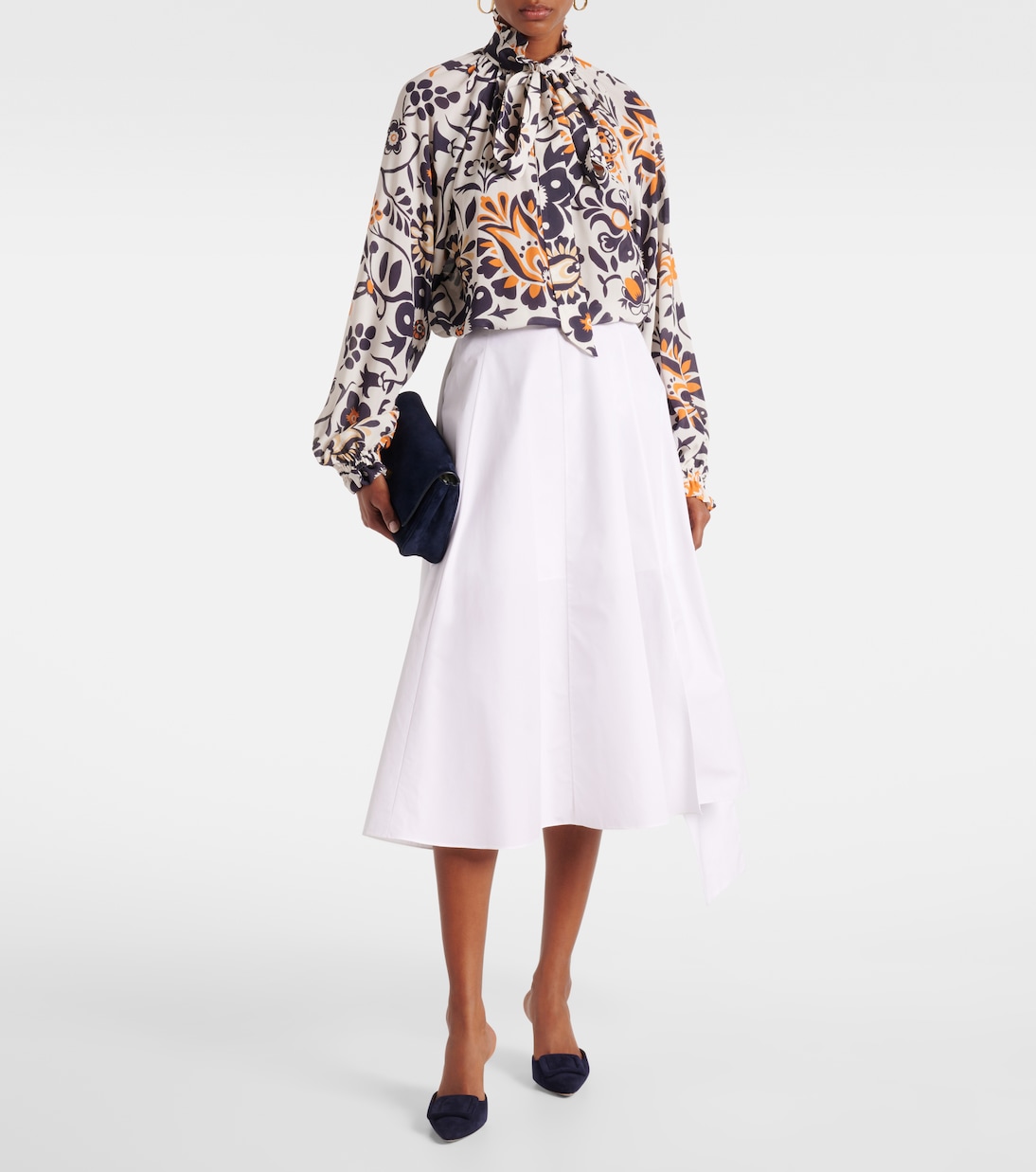 Bluse Cerere aus Jacquard | La DoubleJ