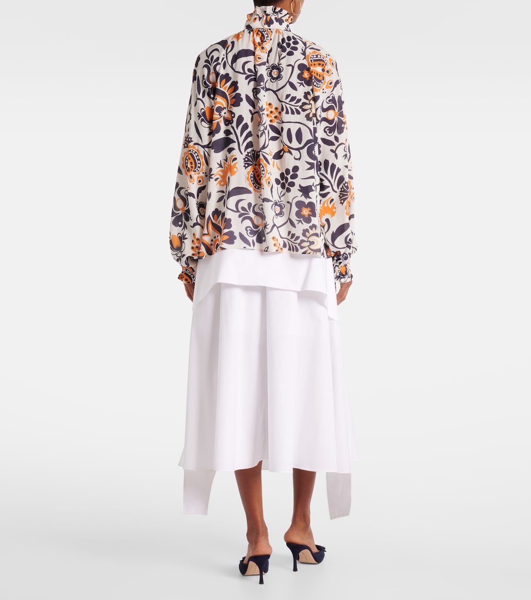 Bluse Cerere aus Jacquard | La DoubleJ