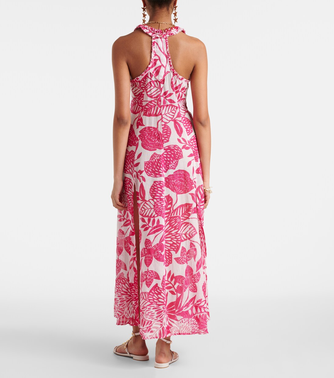 Nava printed cotton midi dress | Poupette St Barth