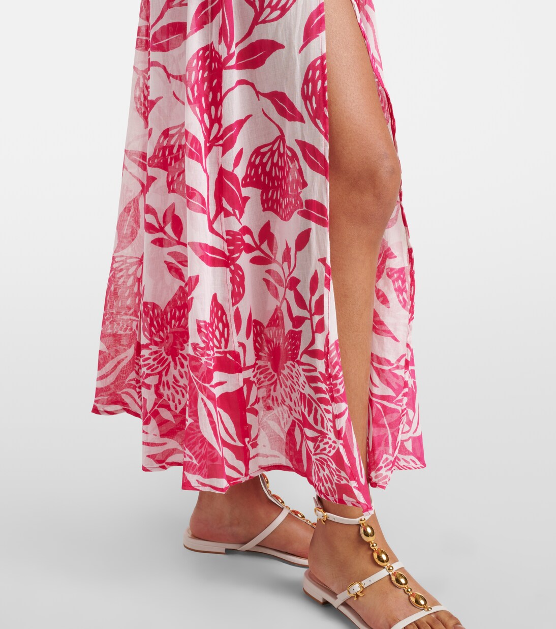 Nava printed cotton midi dress | Poupette St Barth