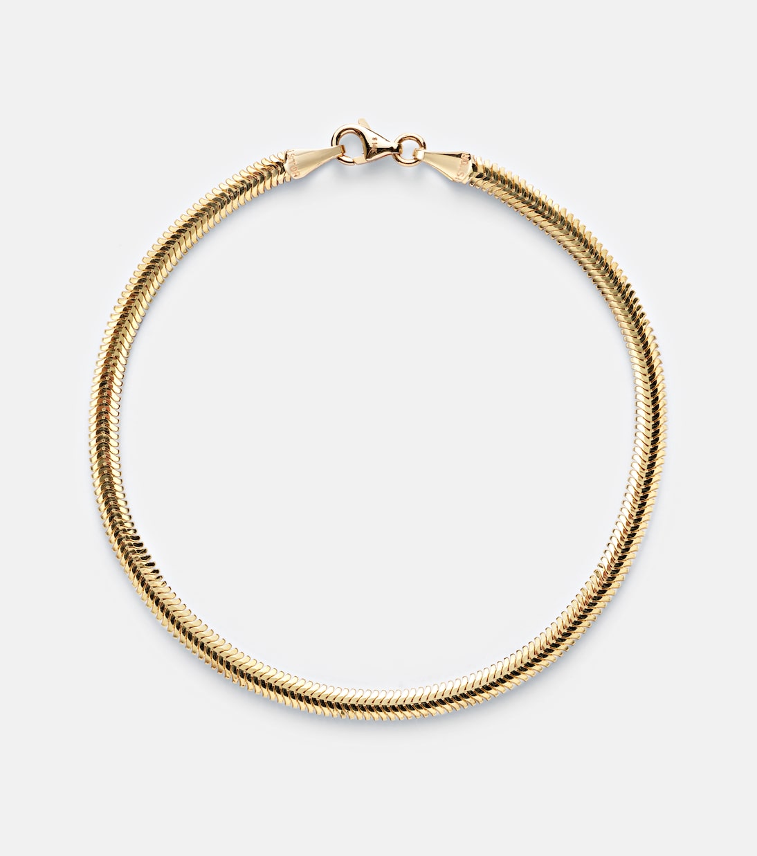 Serpentine 14kt gold chain bracelet | Stone and Strand
