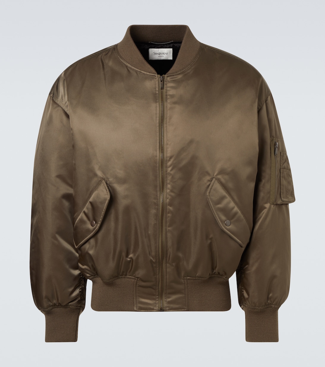 Padded twill bomber jacket | Saint Laurent