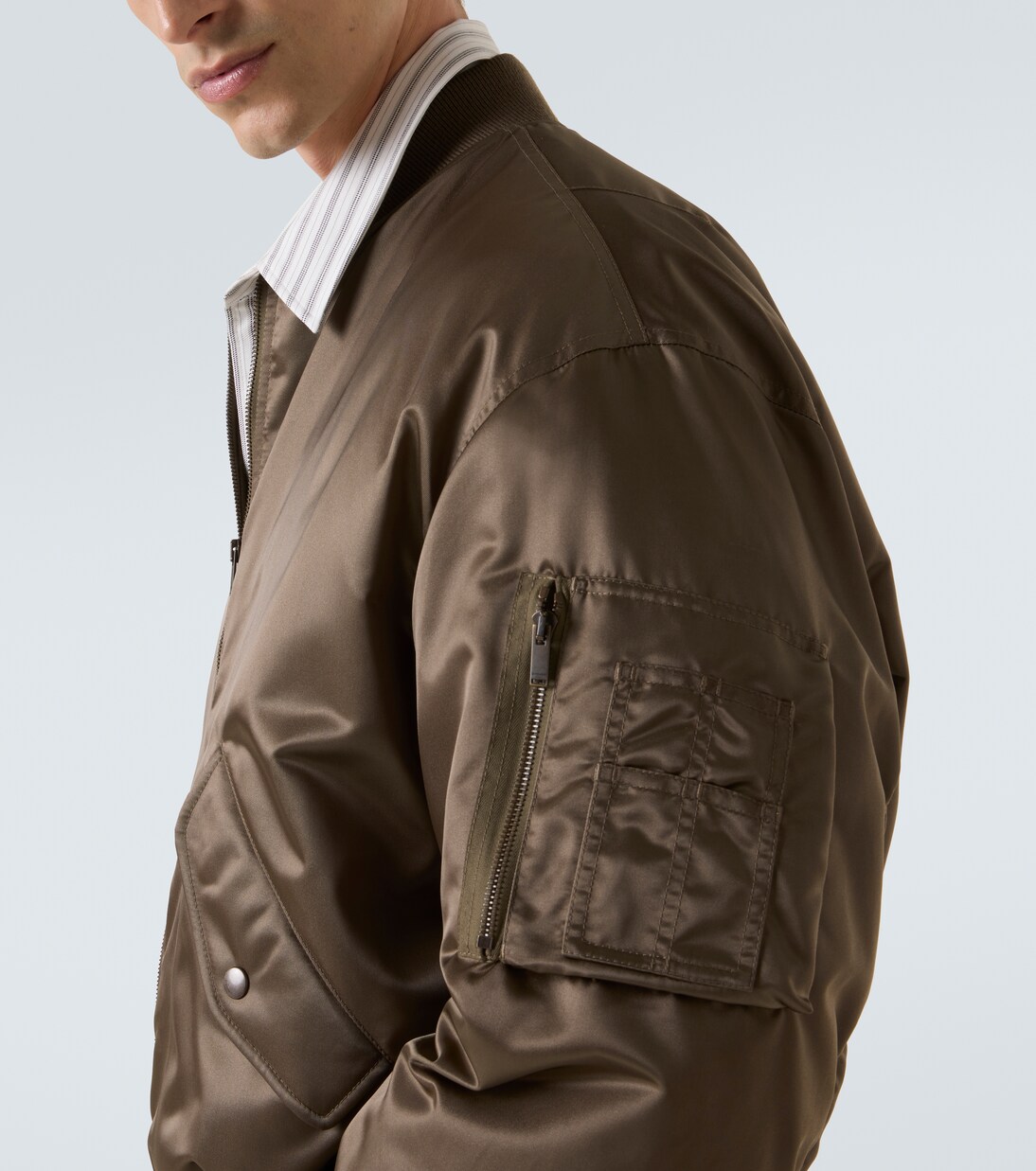 Padded twill bomber jacket | Saint Laurent