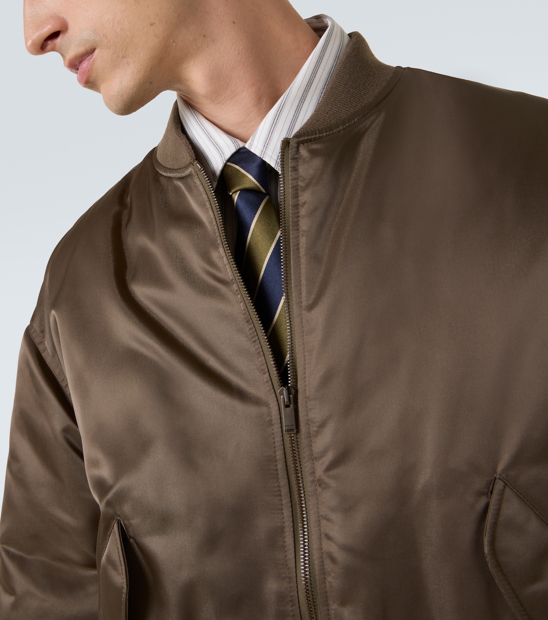 Padded twill bomber jacket | Saint Laurent