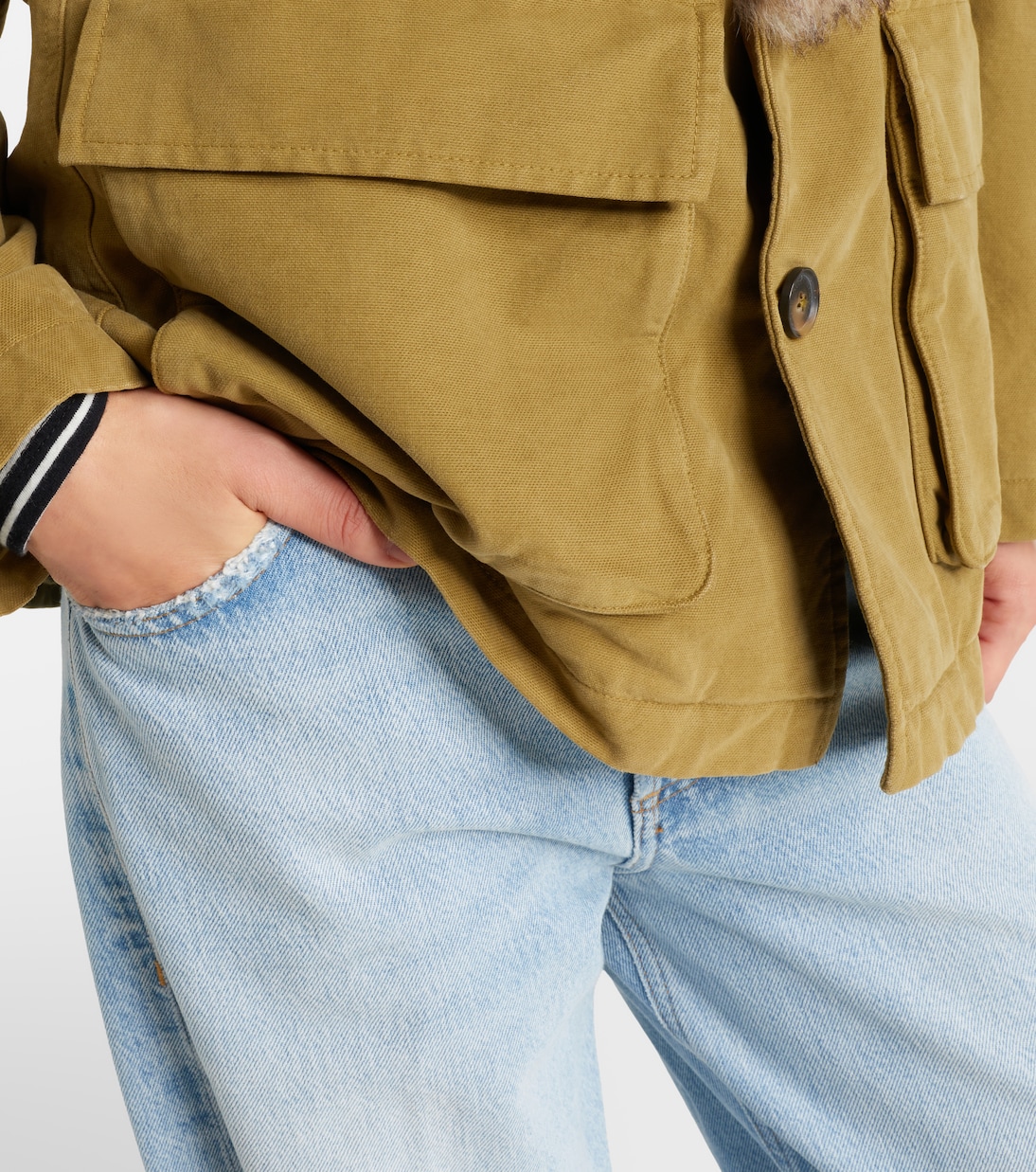 Ronay shearling-trimmed cotton parka | Nili Lotan