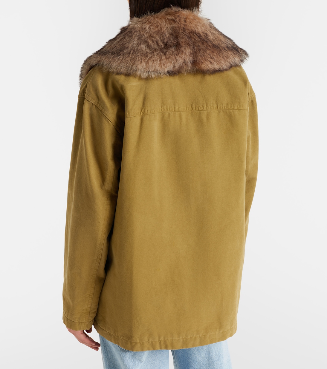 Ronay shearling-trimmed cotton parka | Nili Lotan
