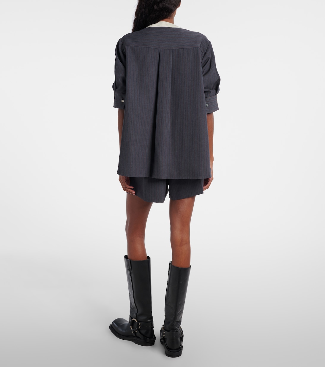 Pull rayé en laine | Sacai