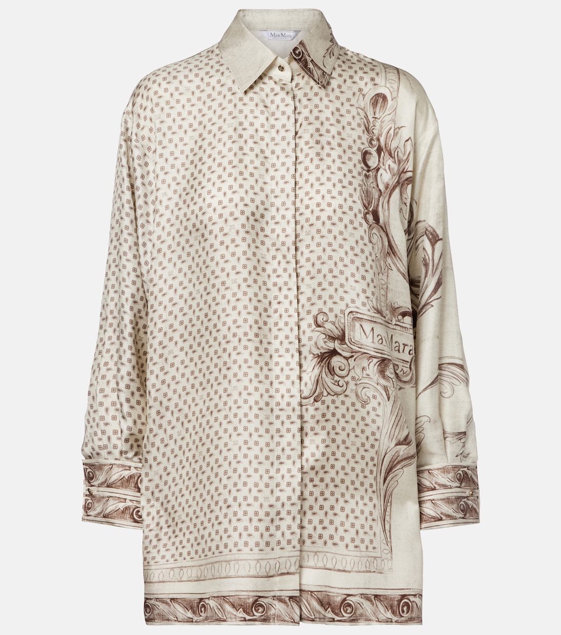 Grado printed silk satin shirt | Max Mara